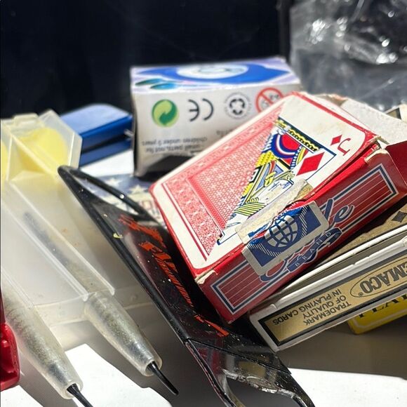 Blue Pouch with Assorted Items - Picture 4 of 6